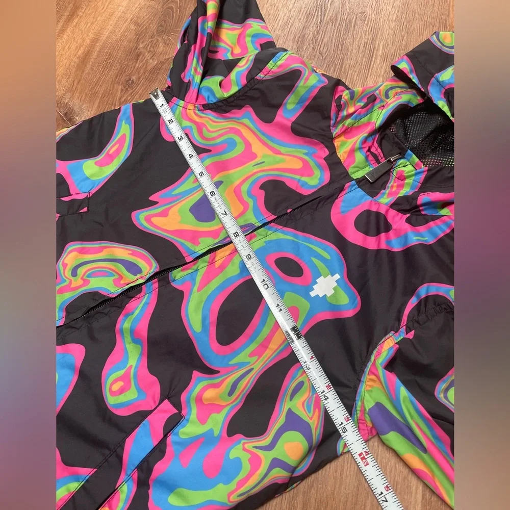 Marcelo Burlon Kids of Milan Girls Boys Windbreaker Jacket‎ Size 6Y Colorful Zip